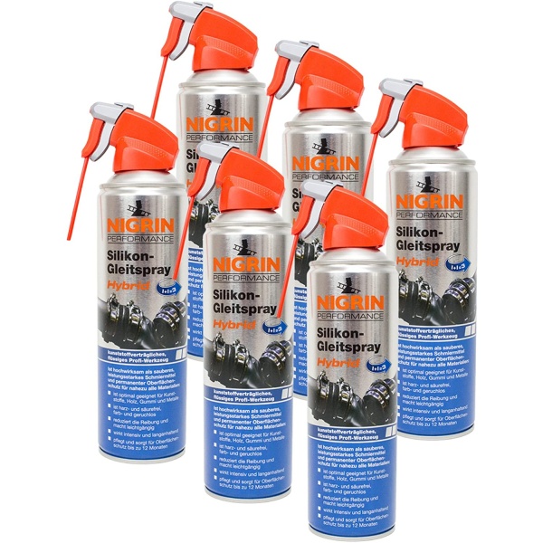 Set 6 Buc Nigrin Spray Ulei Cu Silicon Hybrid 500ML 72241